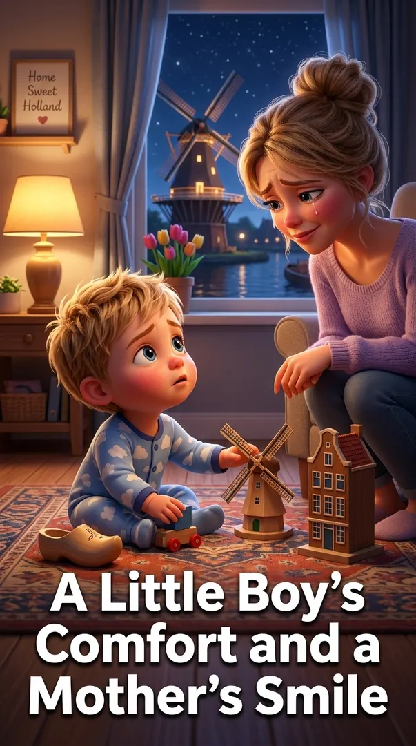 A Little Boy's Comfort and a Mother's Smile