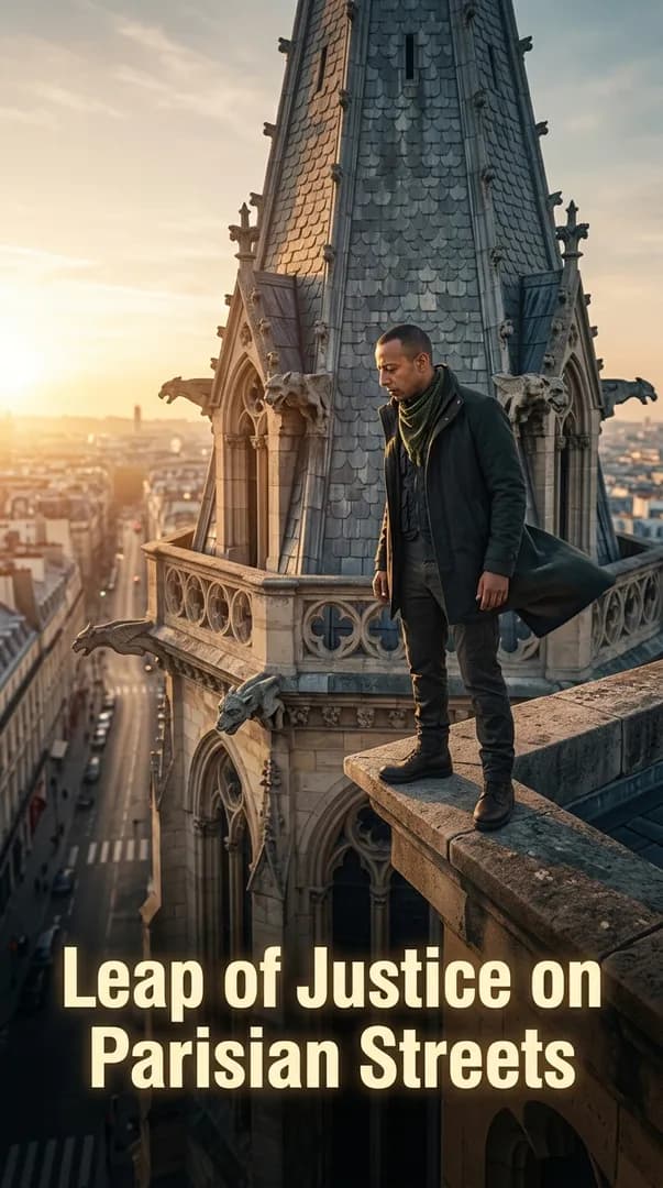 Leap of Justice on Parisian Streets