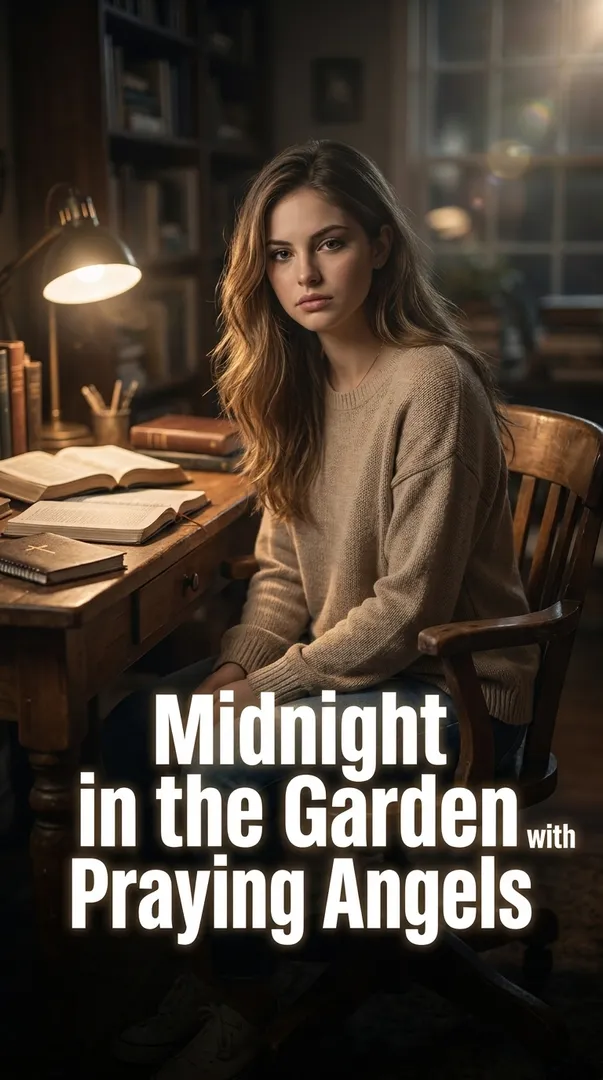 Midnight in the Garden with Praying Angels