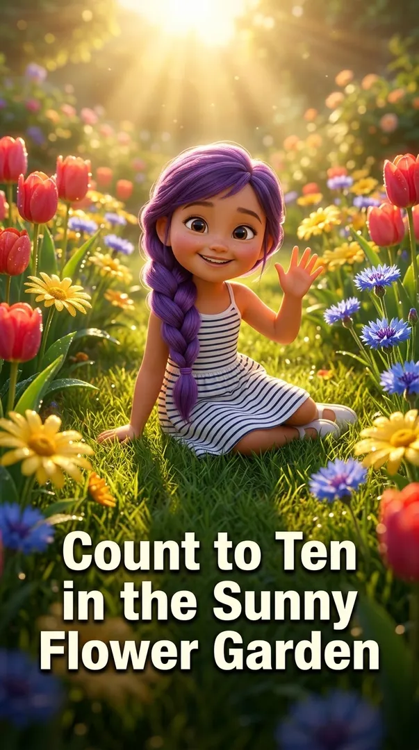 Count to Ten in the Sunny Flower Garden