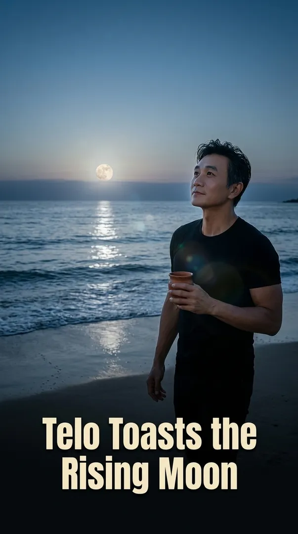 Telo Toasts the Rising Moon
