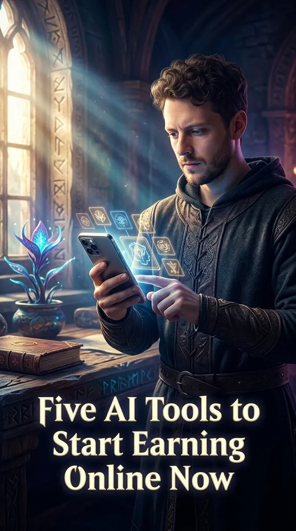 Five AI Tools to Start Earning Online Now