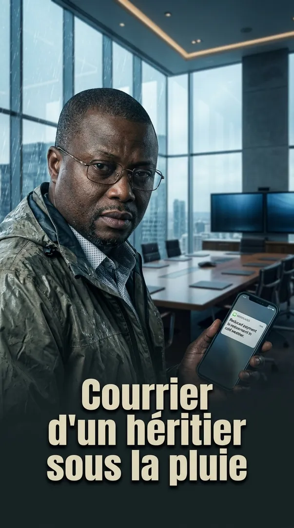 Courrier d'un héritier sous la pluie