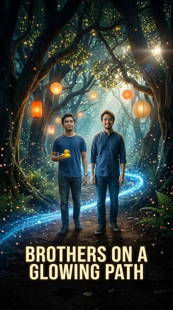 Brothers on a Glowing Path