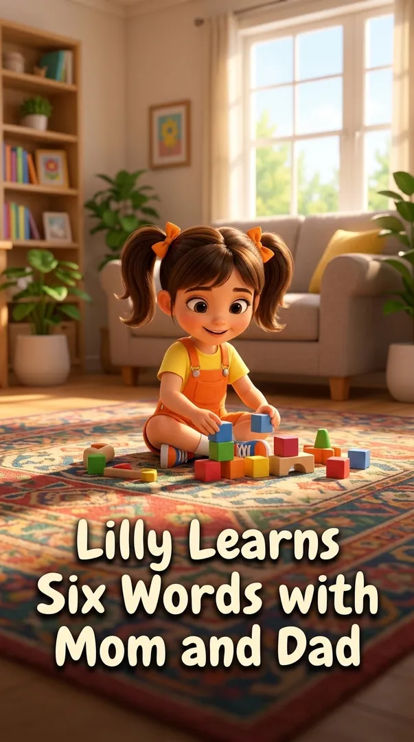 Lilly Learns Six Words with Mom and Dad
