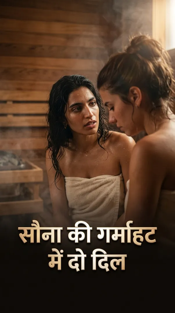 सौना की गर्माहट में दो दिल