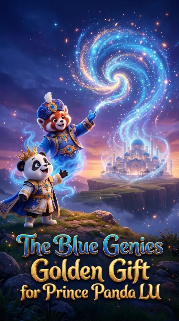 The Blue Genies Golden Gift for Prince Panda LU