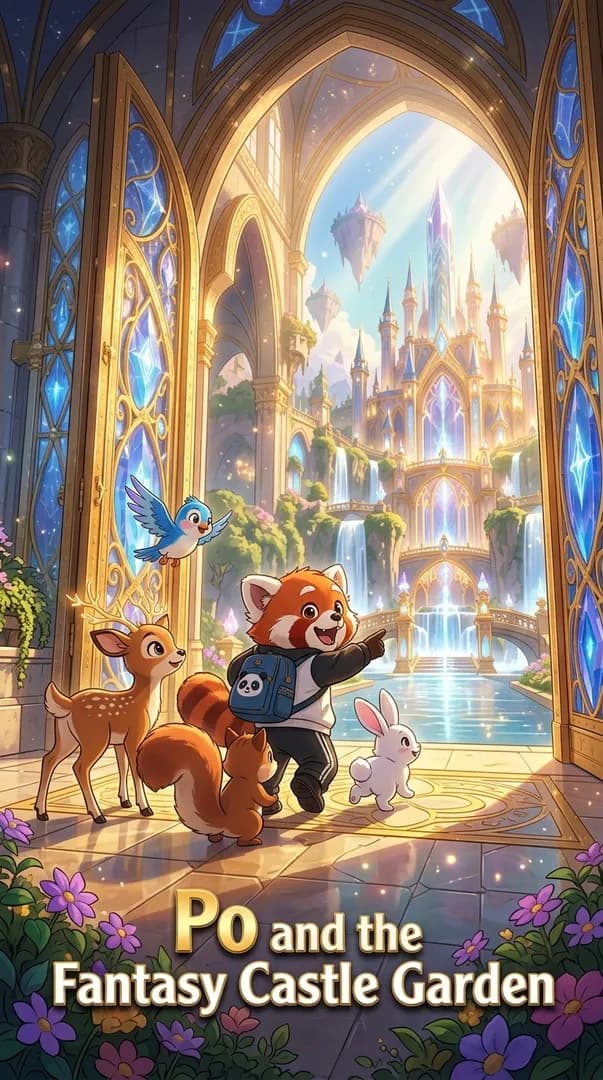 Po and the Fantasy Castle Garden