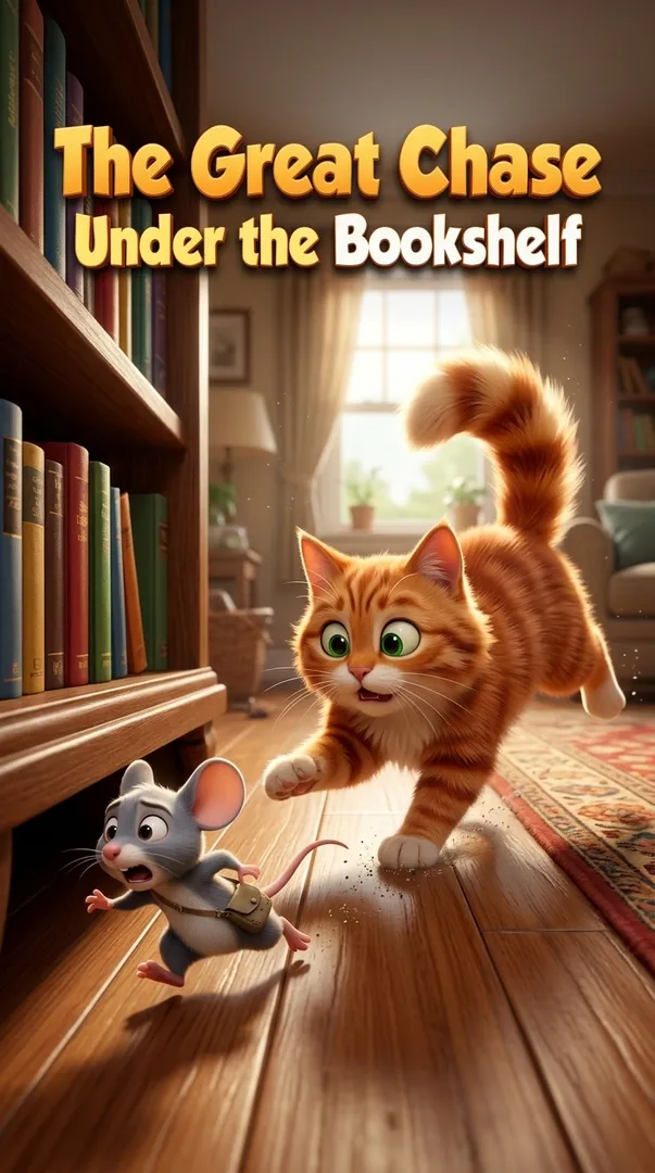 The Great Chase Under the Bookshelf