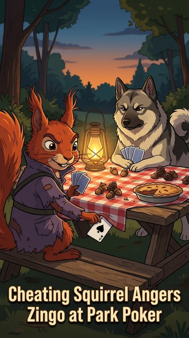 Cheating Squirrel Angers Zingo at Park Poker