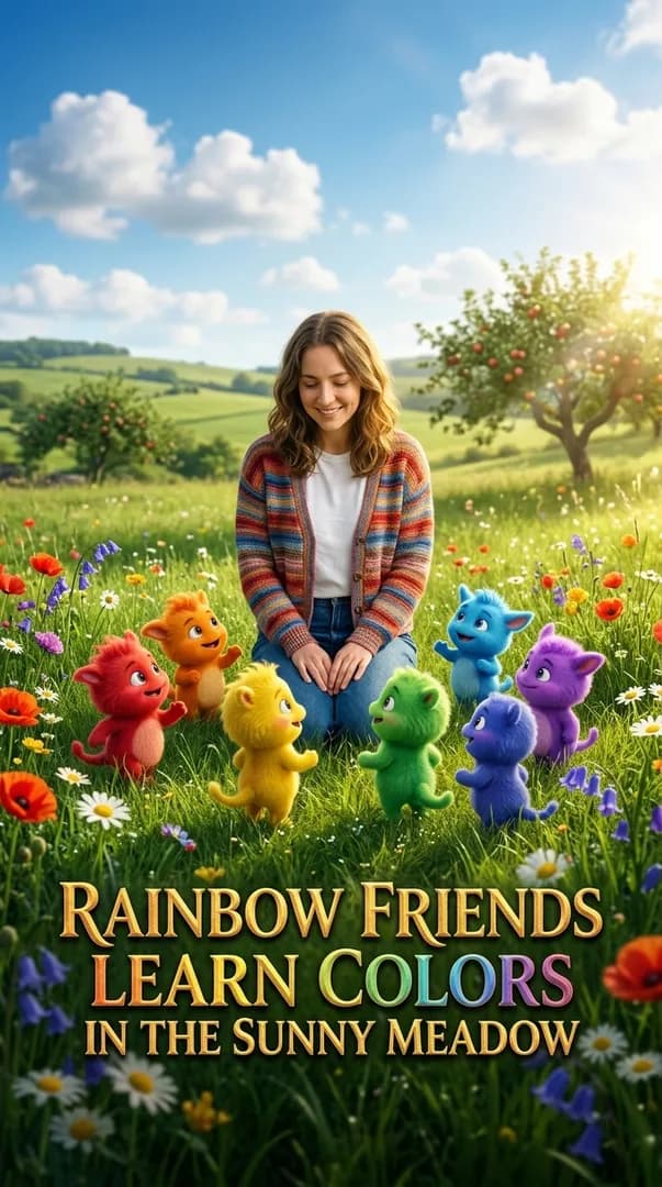 Rainbow Friends Learn Colors in the Sunny Meadow