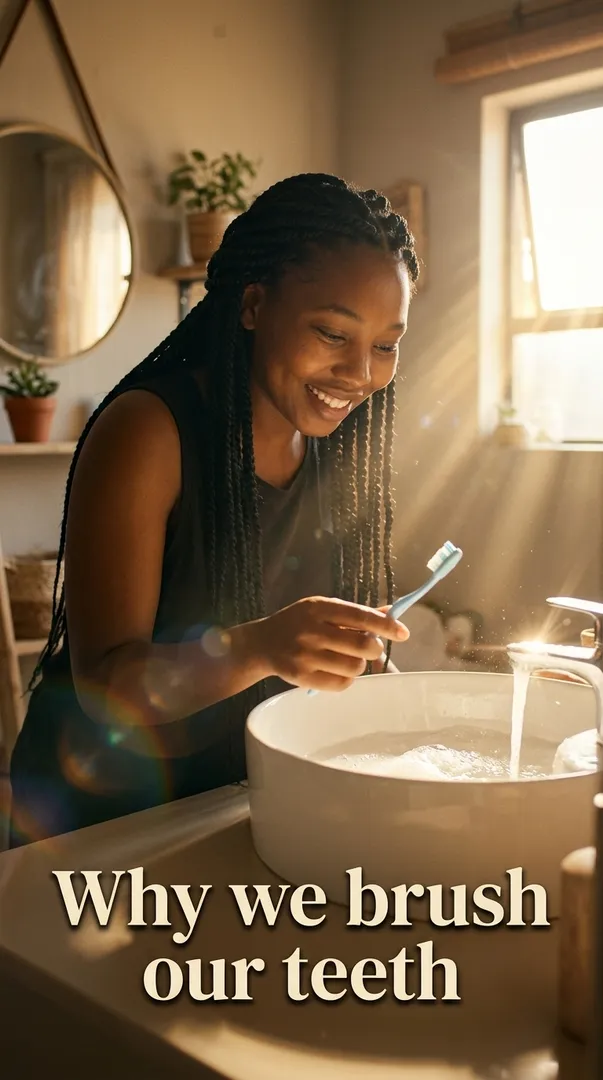 Why we brush our teeth