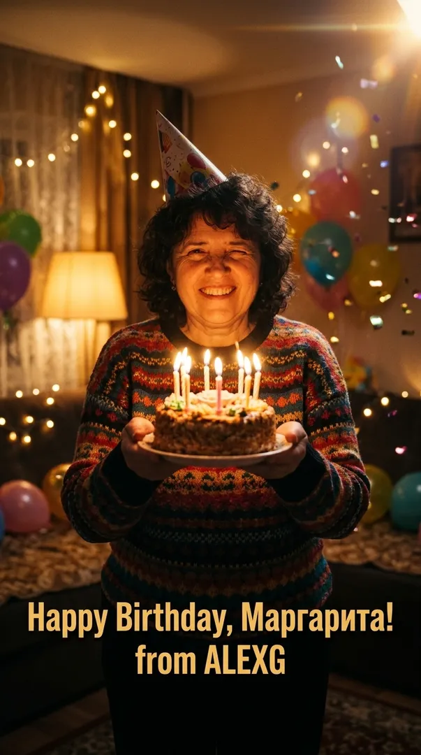 Happy Birthday, Маргарита! from ALEXG