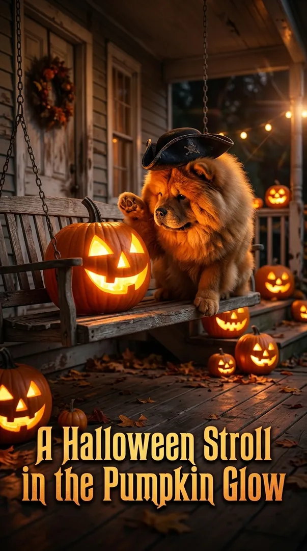 A Halloween Stroll in the Pumpkin Glow