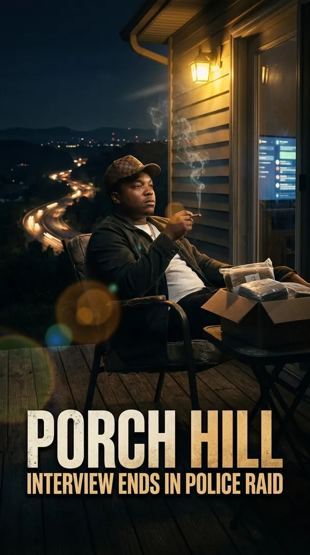 Porch Hill Interview Ends in Police Raid