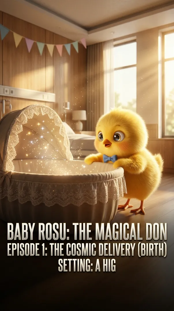 Baby Rosu: The Magical Don Episode 1: The Cosmic Delivery (Birth) Setting: A hig
