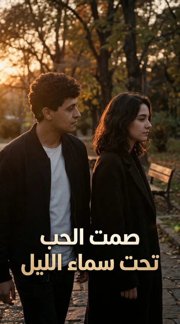 صمت الحب تحت سماء الليل