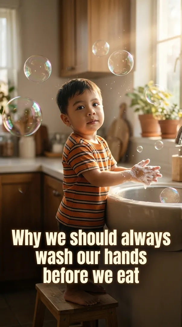 Why we should always wash our hands before we eat