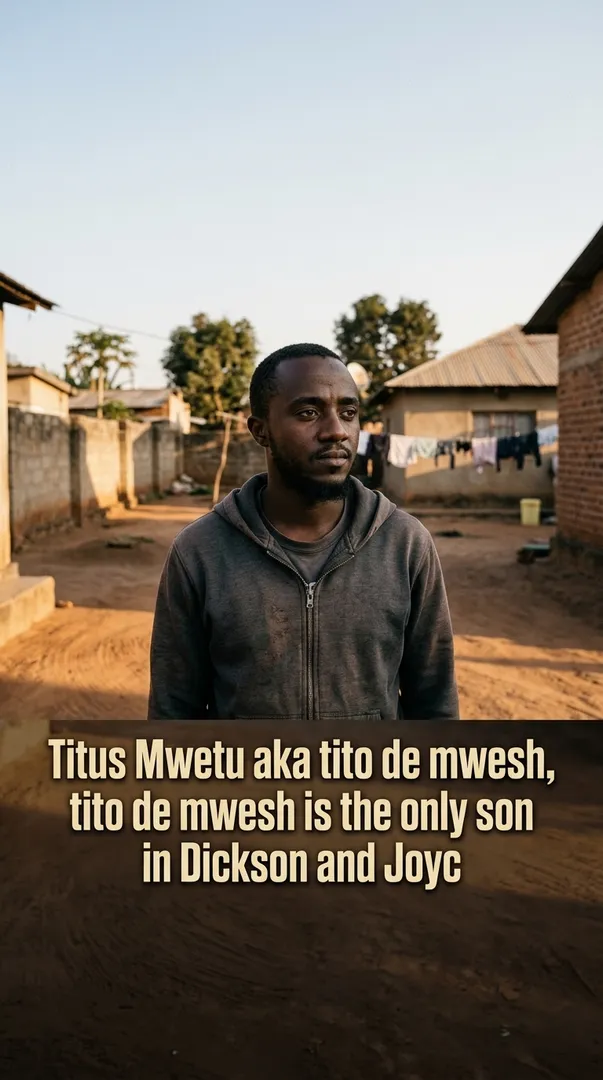 Titus Mwetu aka tito de mwesh, tito de mwesh is the only son in Dickson and Joyc