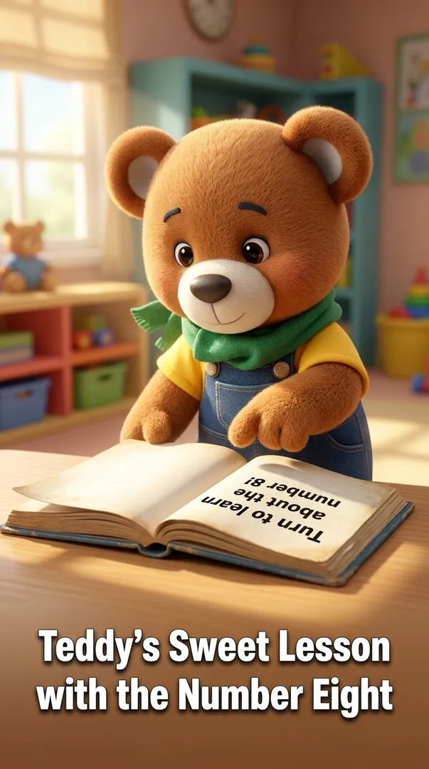 Teddy's Sweet Lesson with the Number Eight
