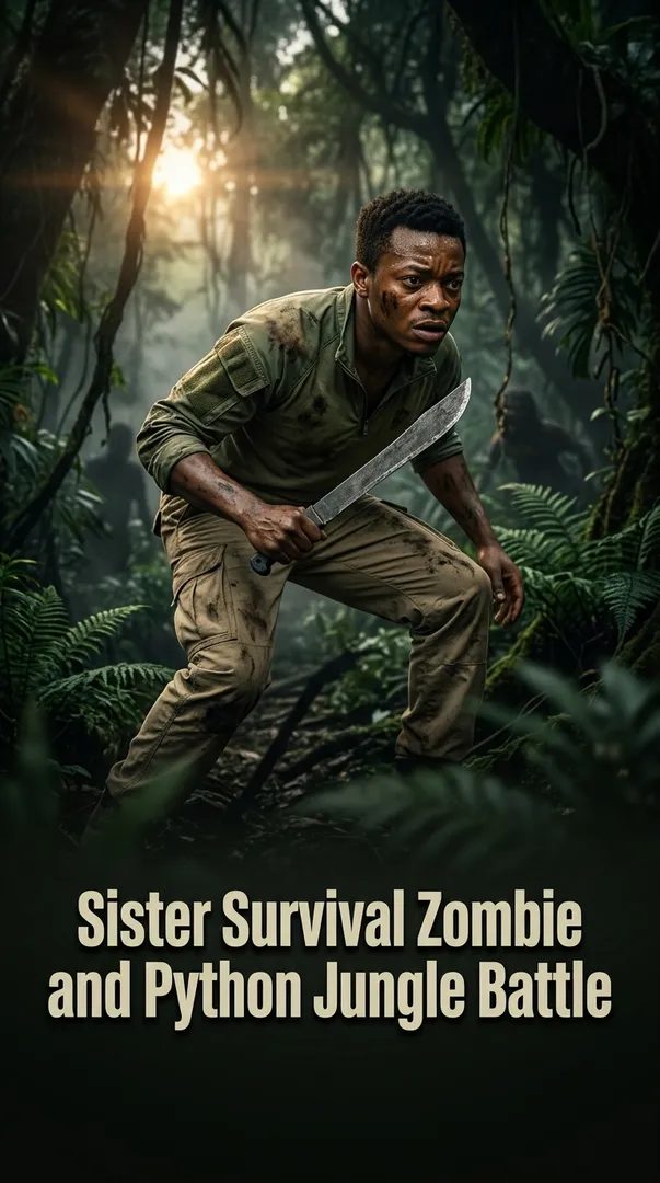 Sister Survival Zombie and Python Jungle Battle