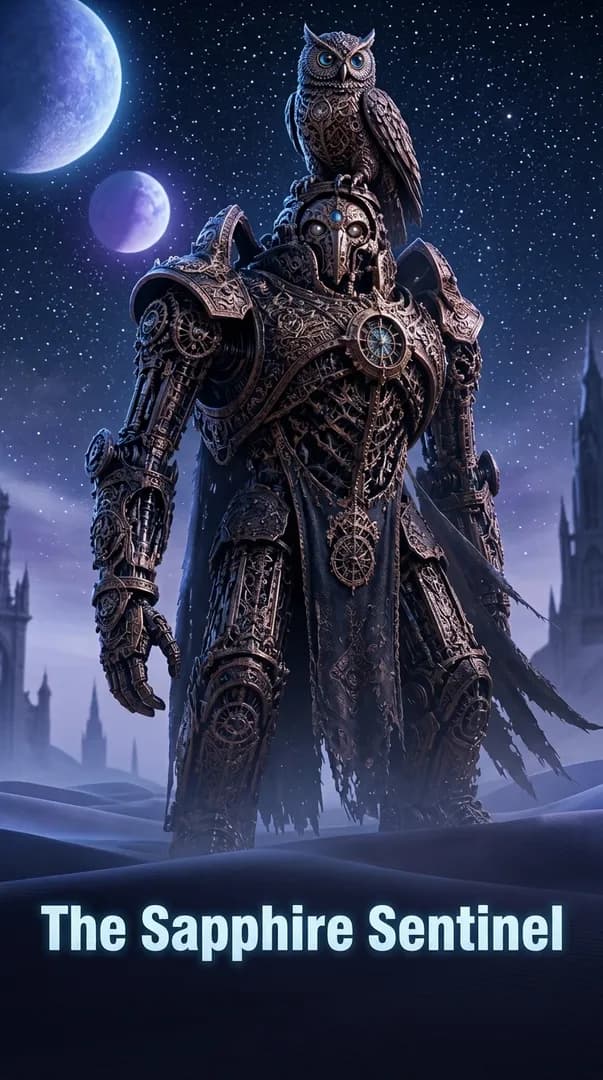 The Sapphire Sentinel in the Dust
