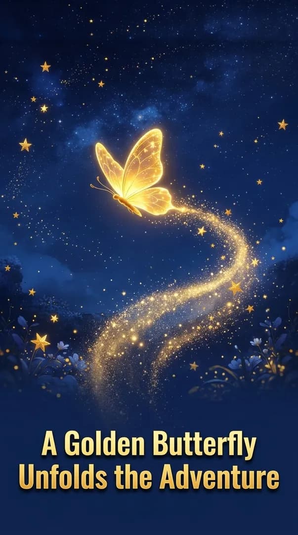 A Golden Butterfly Unfolds the Adventure