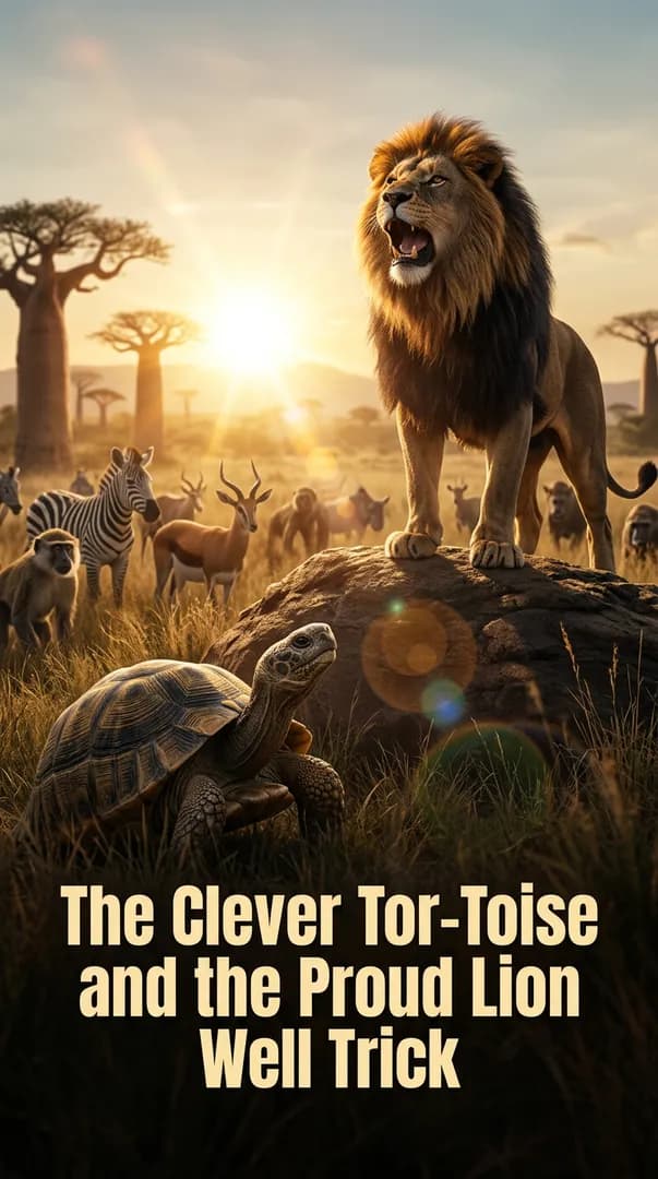 The Clever Tor-Toise and the Proud Lion Well Trick