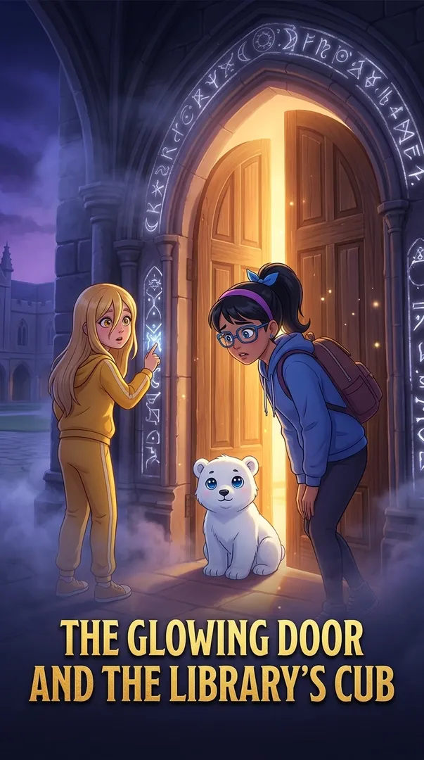 The Glowing Door and the Library's Cub