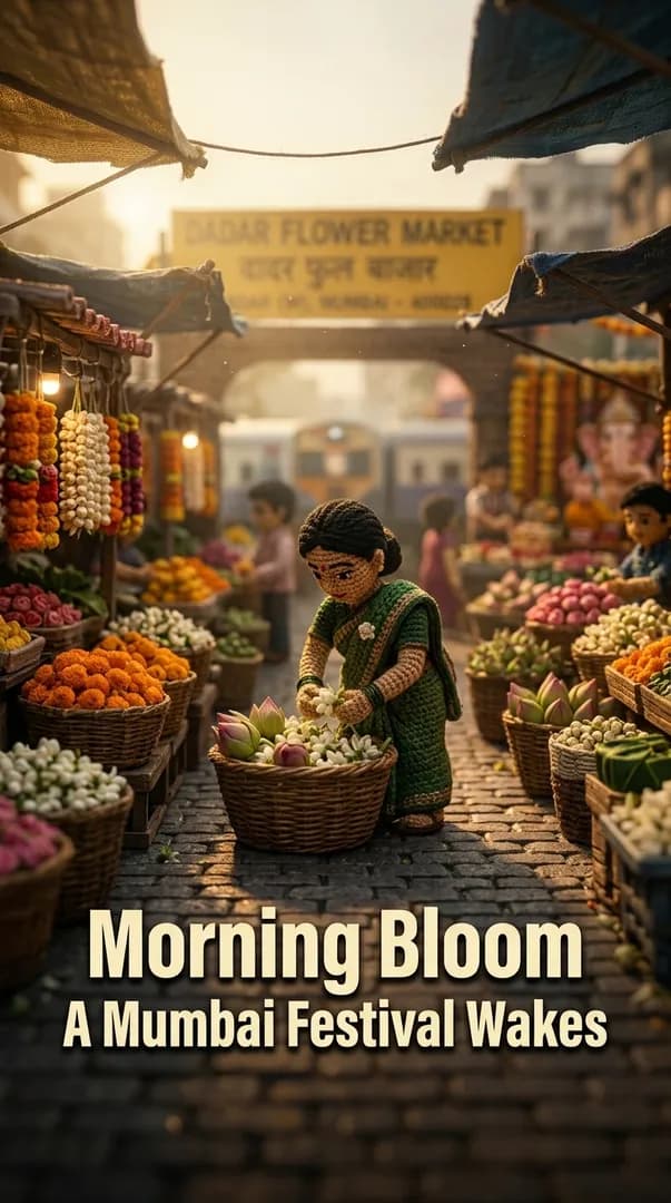 Morning Bloom A Mumbai Festival Wakes