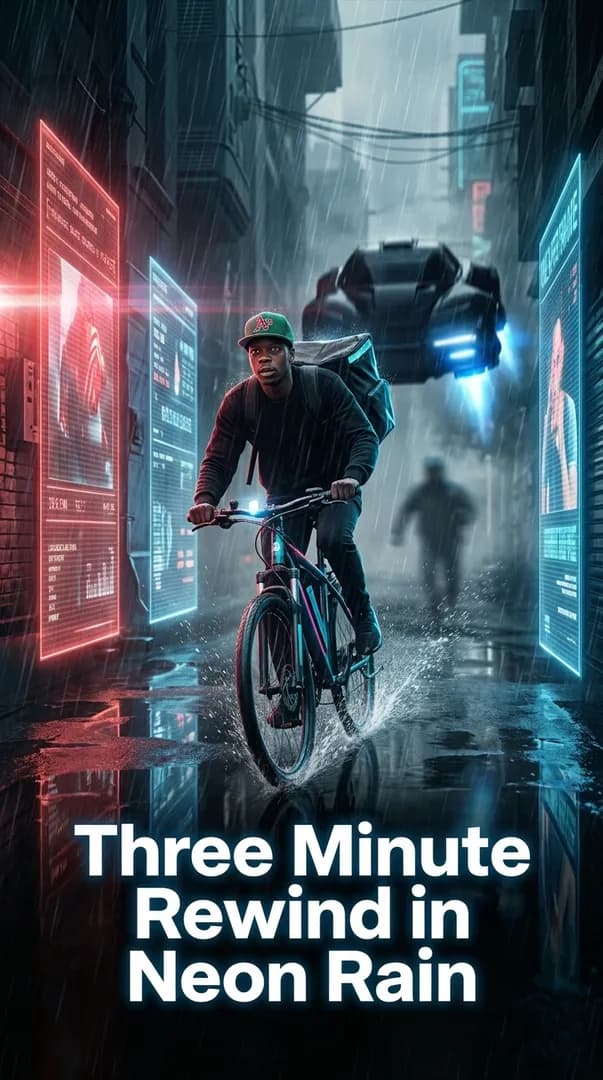 Three Minute Rewind in Neon Rain