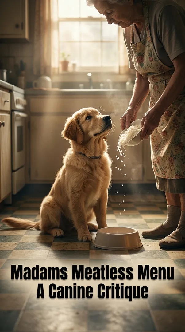 Madams Meatless Menu A Canine Critique