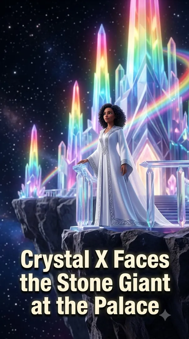 Crystal X Faces the Stone Giant at the Palace