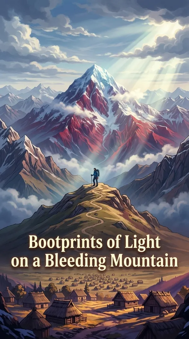 Bootprints of Light on a Bleeding Mountain