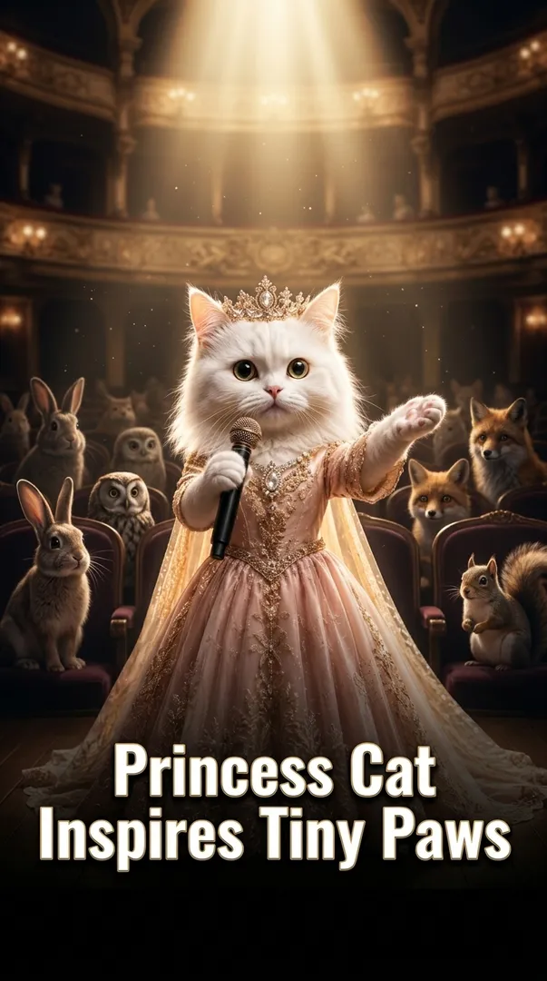 Princess Cat Inspires Tiny Paws
