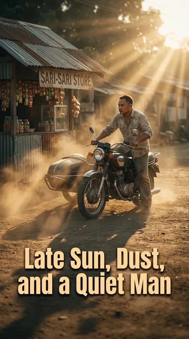 Late Sun, Dust, and a Quiet Man