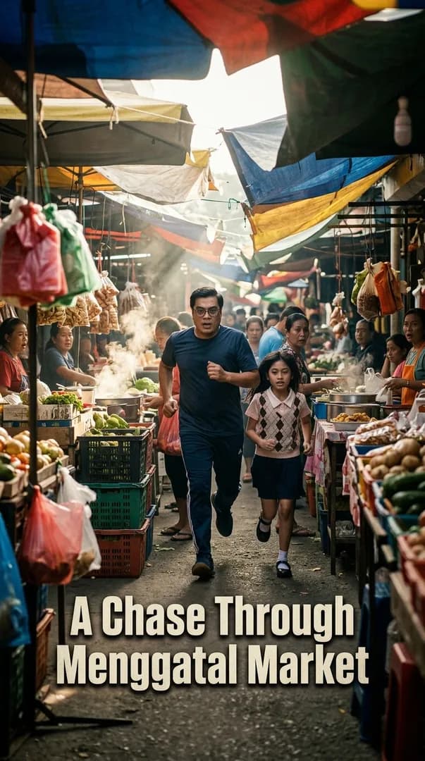 A Chase Through Menggatal Market