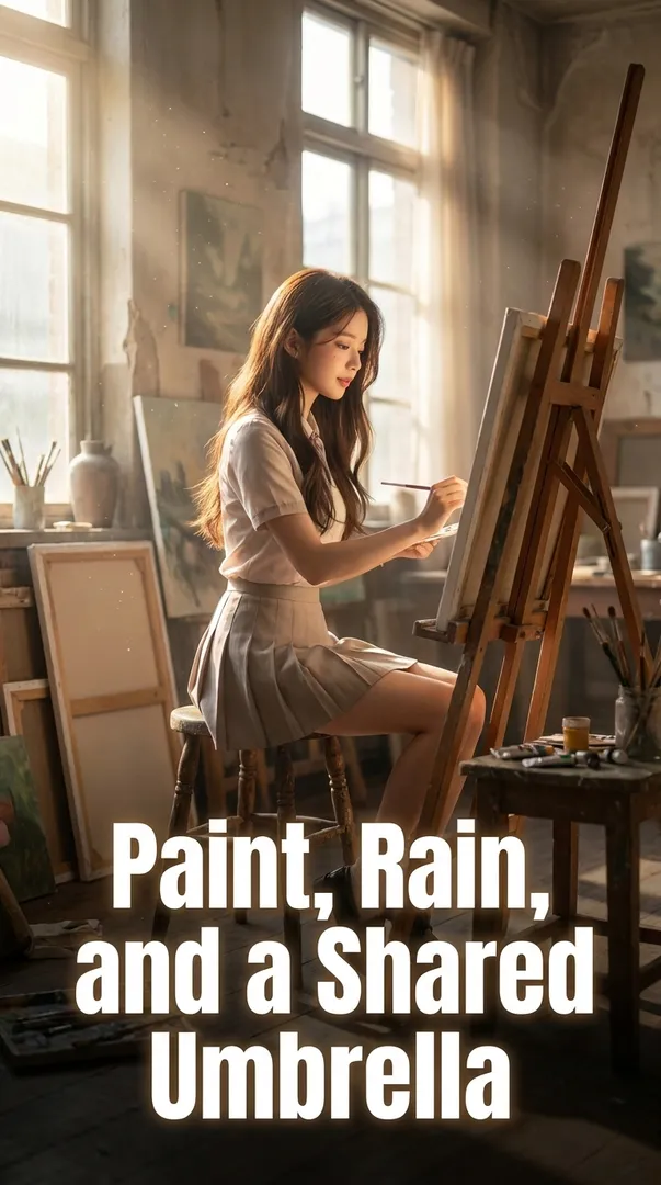 Paint, Rain, and a Shared Umbrella