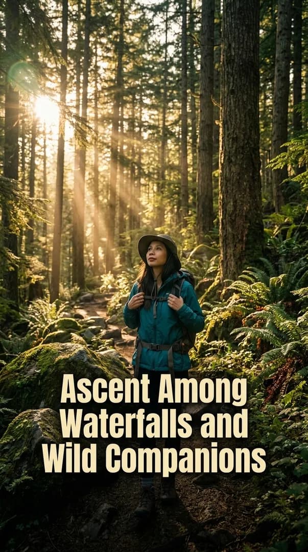 Ascent Among Waterfalls and Wild Companions
