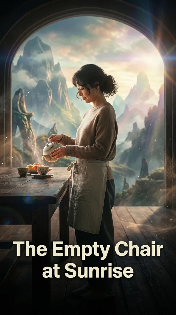 The Empty Chair at Sunrise