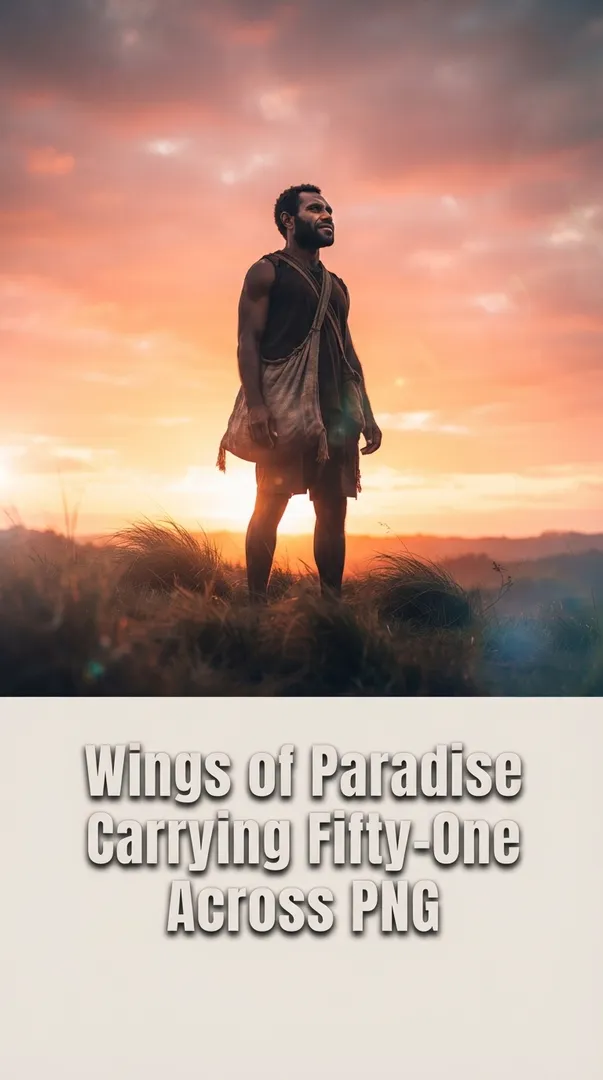 Wings of Paradise Carrying Fifty-One Across PNG