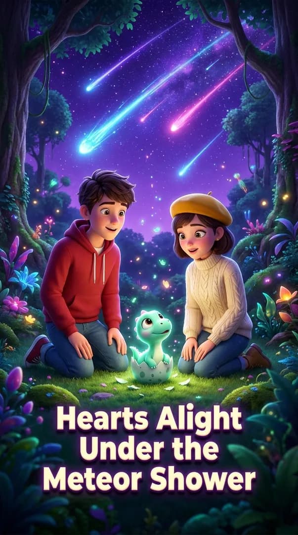 Hearts Alight Under the Meteor Shower