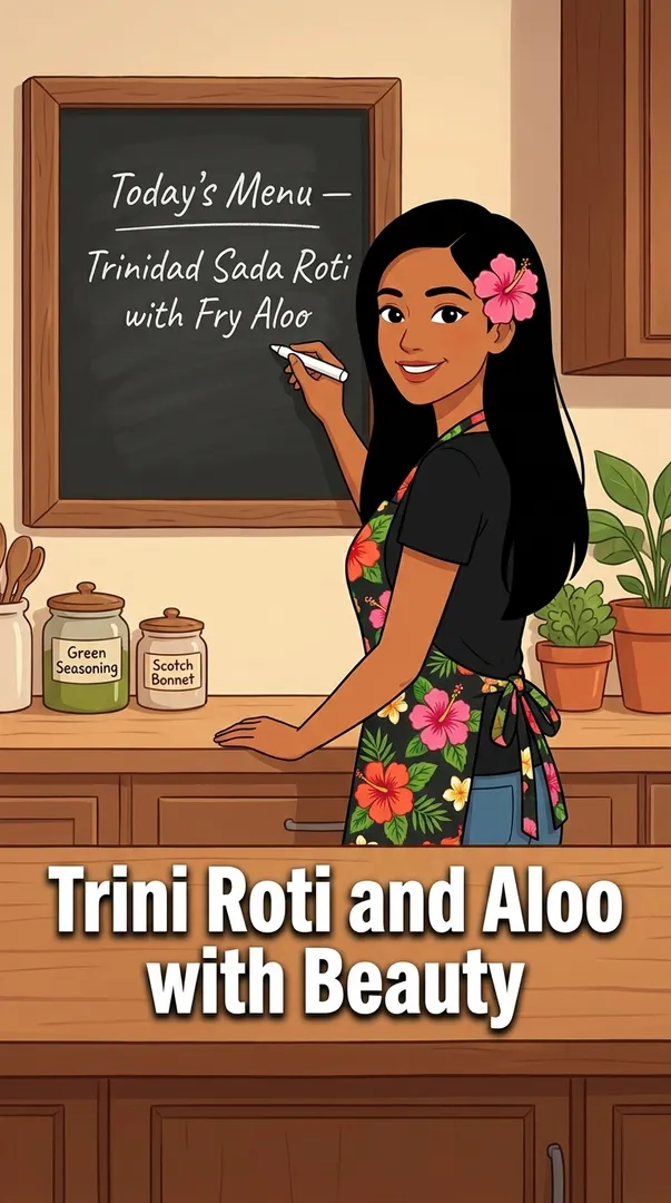Trini Roti and Aloo with Beauty