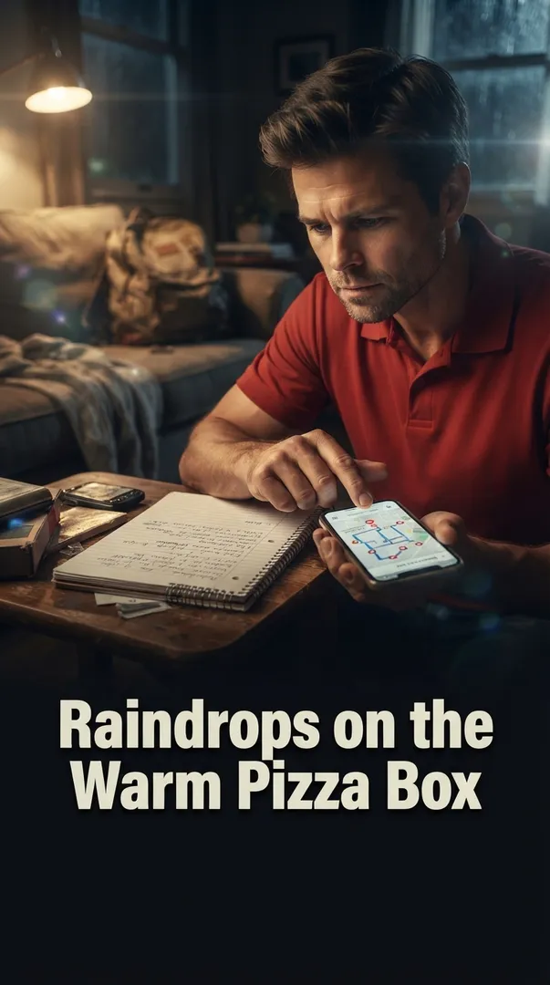 Raindrops on the Warm Pizza Box
