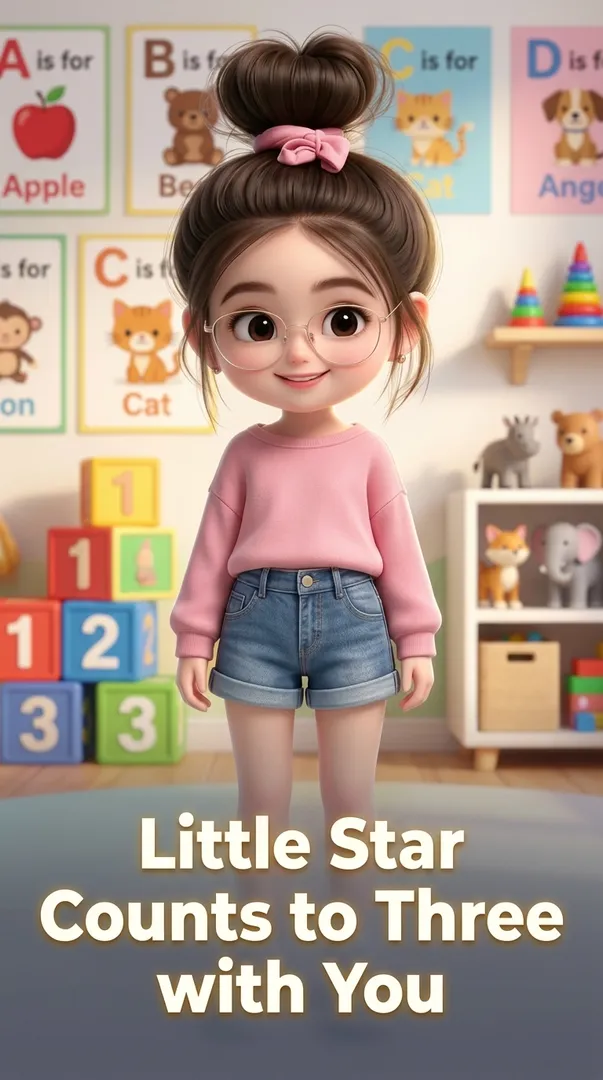 Little Star Counts to Three with You