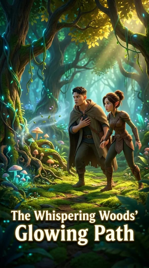 The Whispering Woods' Glowing Path