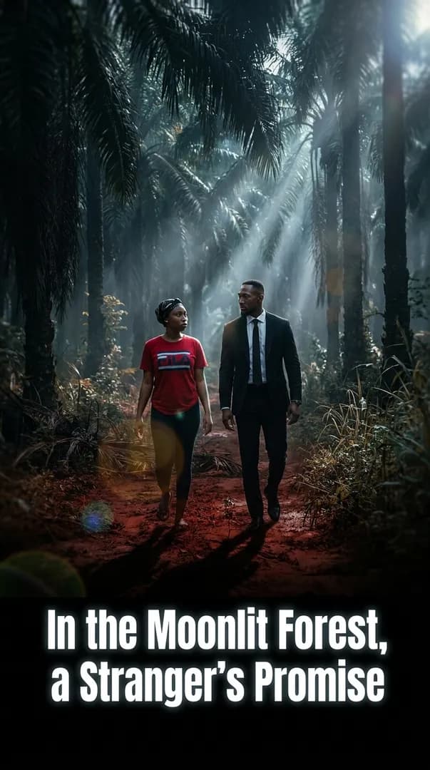 In the Moonlit Forest, a Stranger's Promise