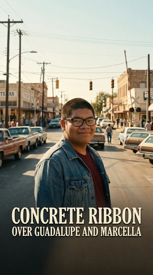 Concrete Ribbon Over Guadalupe and Marcella