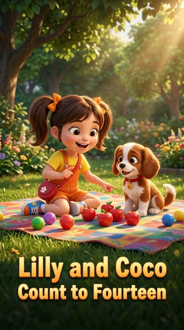Lilly and Coco Count to Fourteen