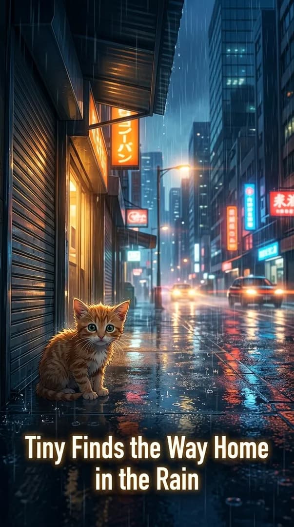 Tiny Finds the Way Home in the Rain